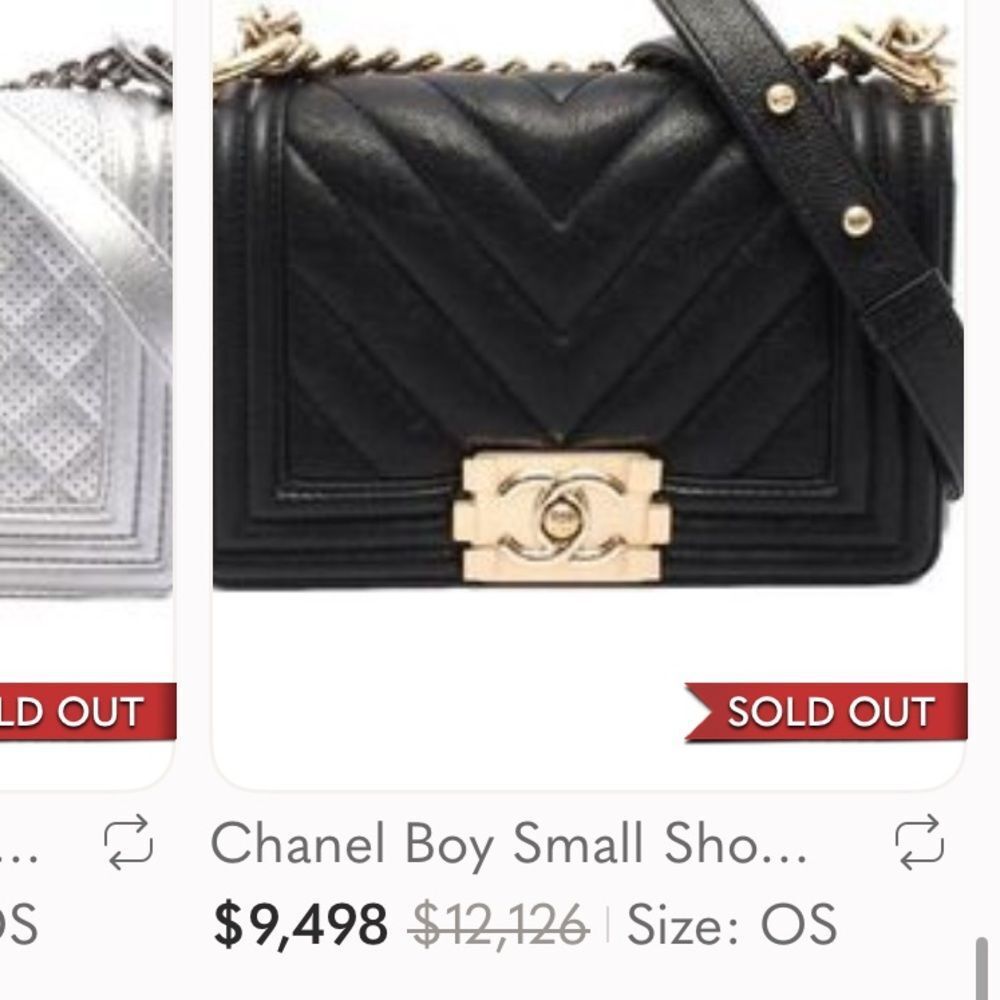 CHANEL black small boy bag - Picture 17 of 17